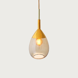 Lute 22cm Pendant Golden Smoke Gold